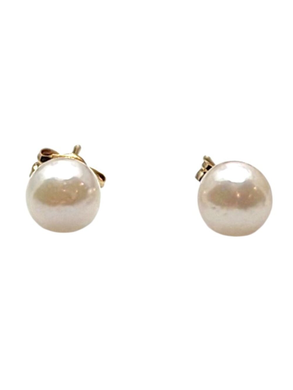 14K Yellow Gold 5mm Pearl Stud Earrings #25857